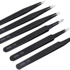 Anti-static ESD tweezer for electronics (Set of 6)